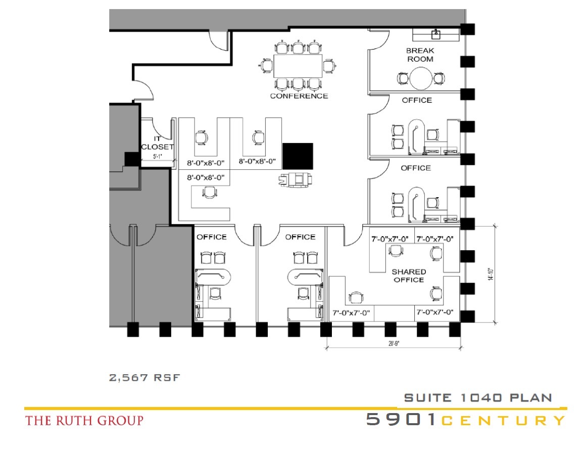 5901 W Century Blvd, Los Angeles, CA à louer Plan d’étage– Image 1 sur 1