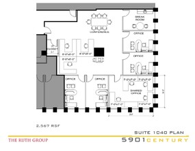 5901 W Century Blvd, Los Angeles, CA à louer Plan d’étage– Image 1 sur 1