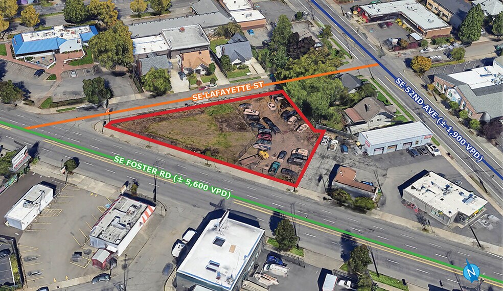 5045-5051 SE Foster Rd, Portland, OR à louer - Photo de l’immeuble – Image 2 sur 4