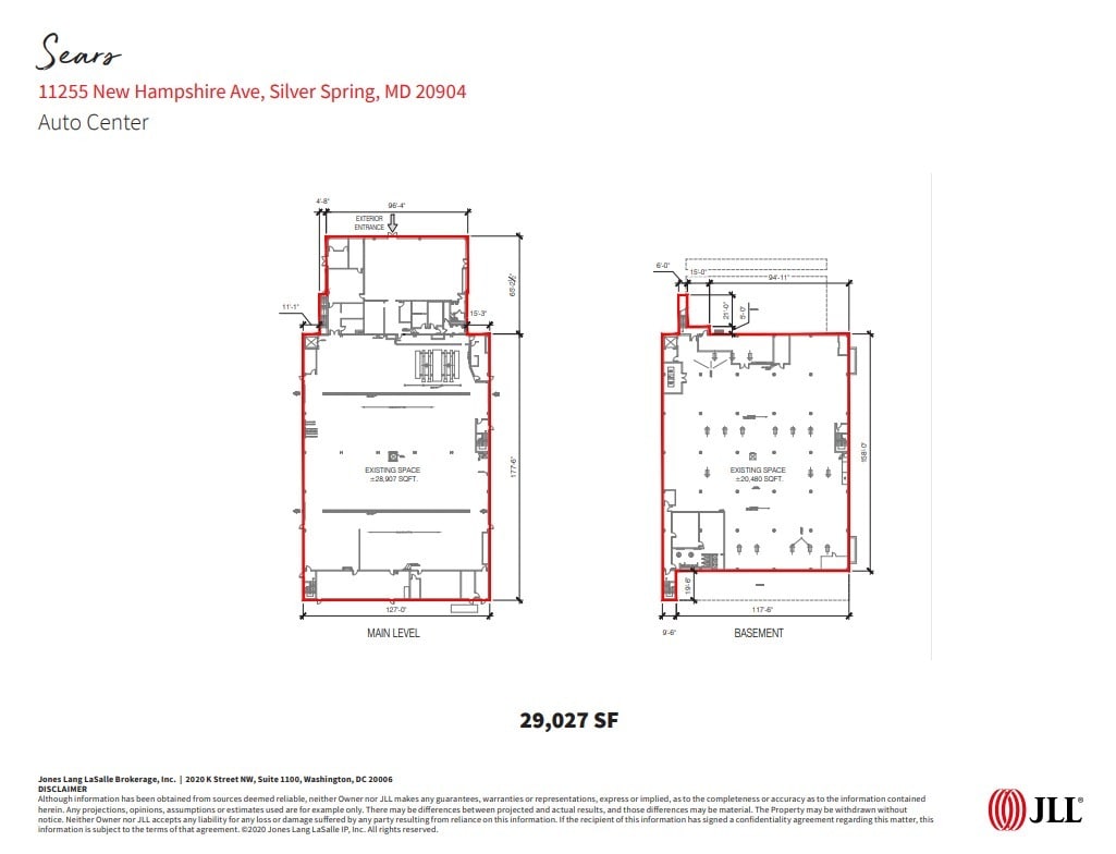 11259 New Hampshire Ave, Silver Spring, MD à louer Plan d’étage– Image 1 sur 1