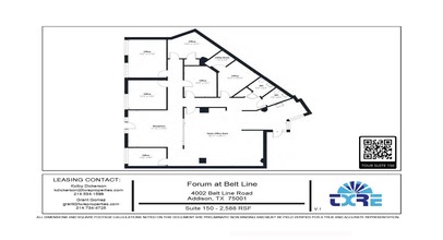 4004 Belt Line Rd, Addison, TX à louer Plan d’étage– Image 1 sur 1