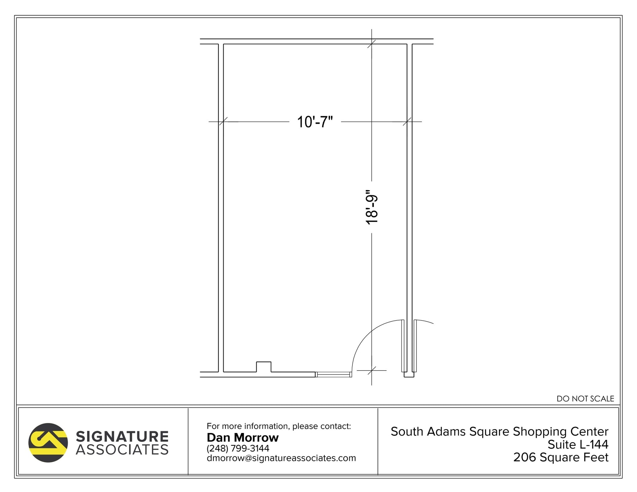 725 S Adams Rd, Birmingham, MI à louer Plan d’étage– Image 1 sur 1