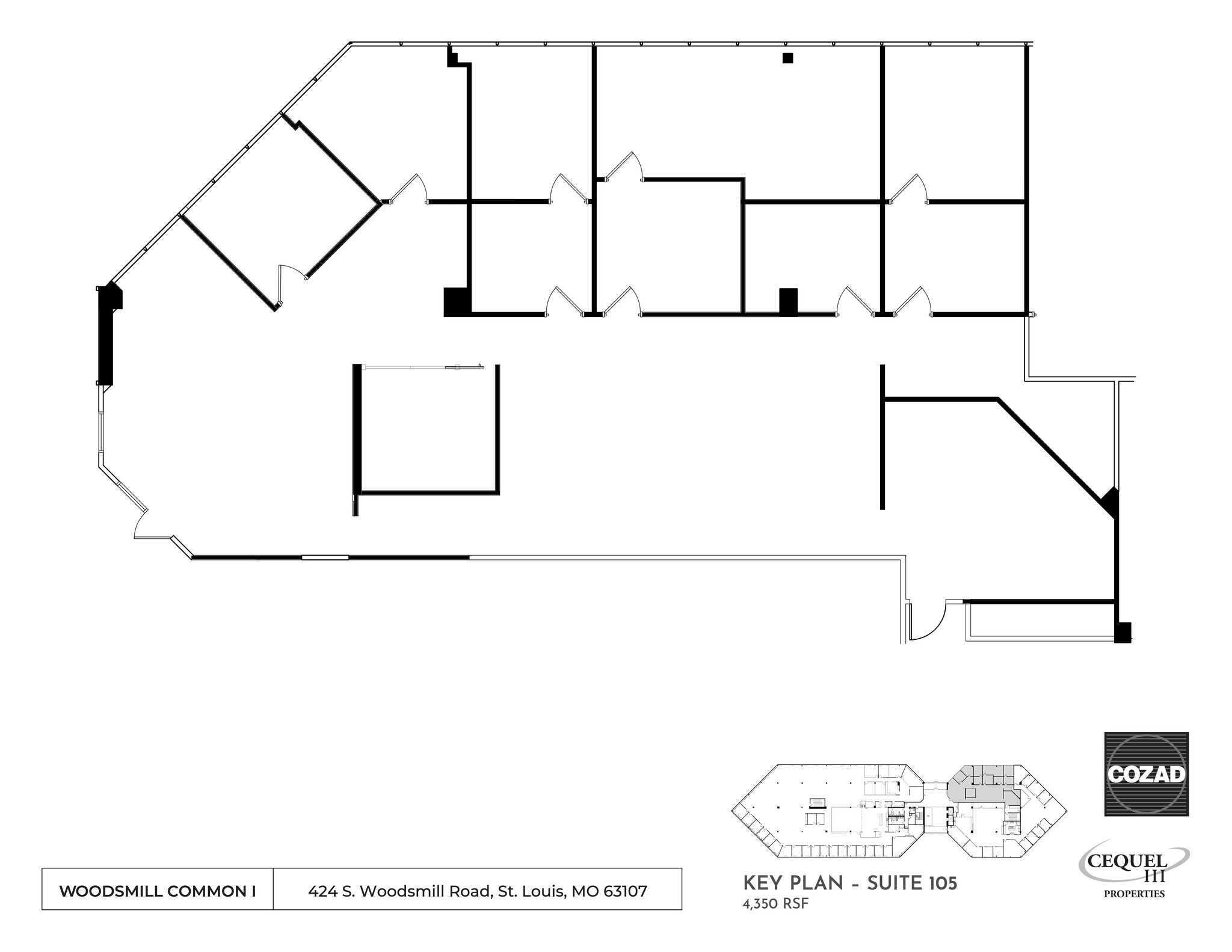 424 S Woods Mill Rd, Chesterfield, MO à louer Plan de site– Image 1 sur 1