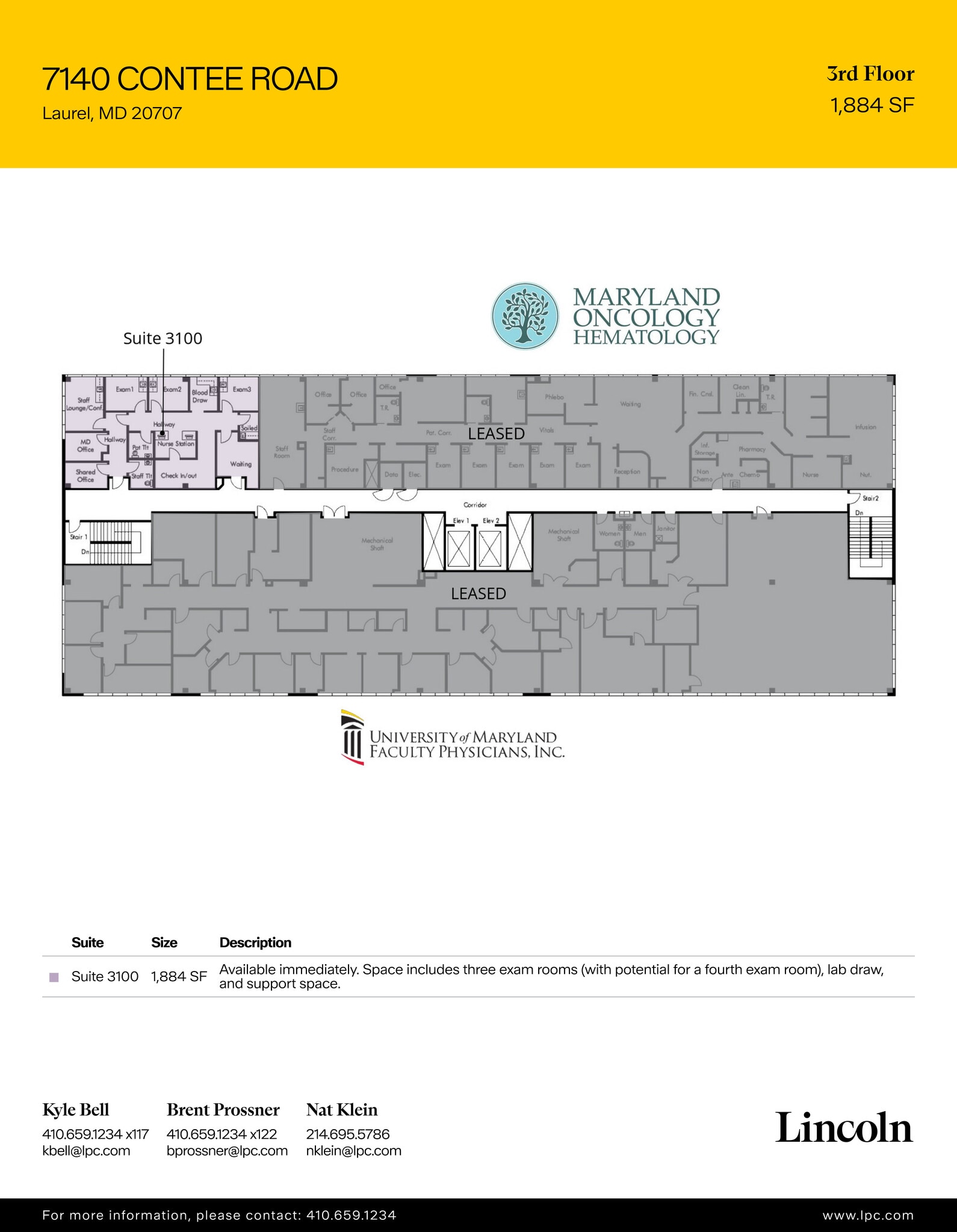 7140 Contee Rd, Laurel, MD à louer Plan d’étage– Image 1 sur 9