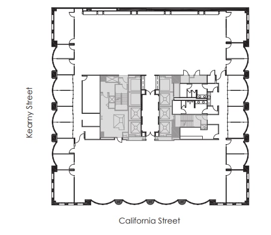 580 California St, San Francisco, CA à louer Plan d’étage– Image 1 sur 1