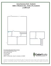 3305 E Miraloma Ave, Anaheim, CA à louer Plan de site– Image 1 sur 1