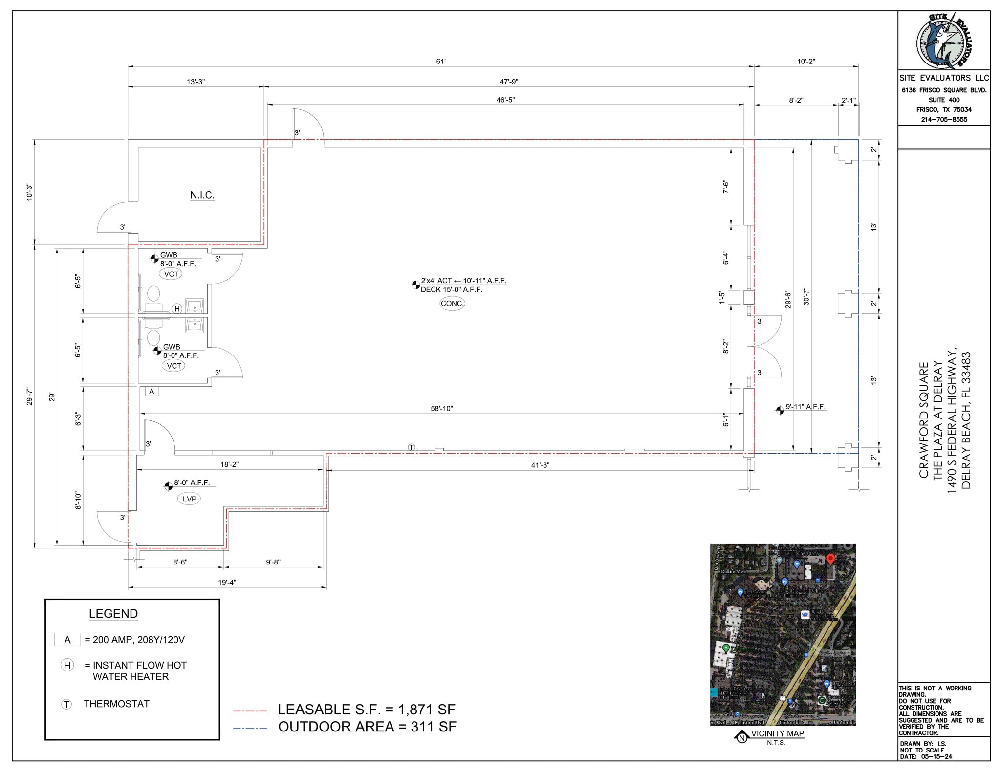 1490-1732 S Federal Hwy, Delray Beach, FL à louer Plan de site– Image 1 sur 8