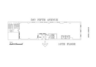 587 Fifth Ave, New York, NY à louer Plan de site– Image 1 sur 1