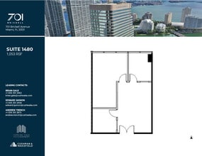 701 Brickell Ave, Miami, FL à louer Plan d’étage– Image 1 sur 1