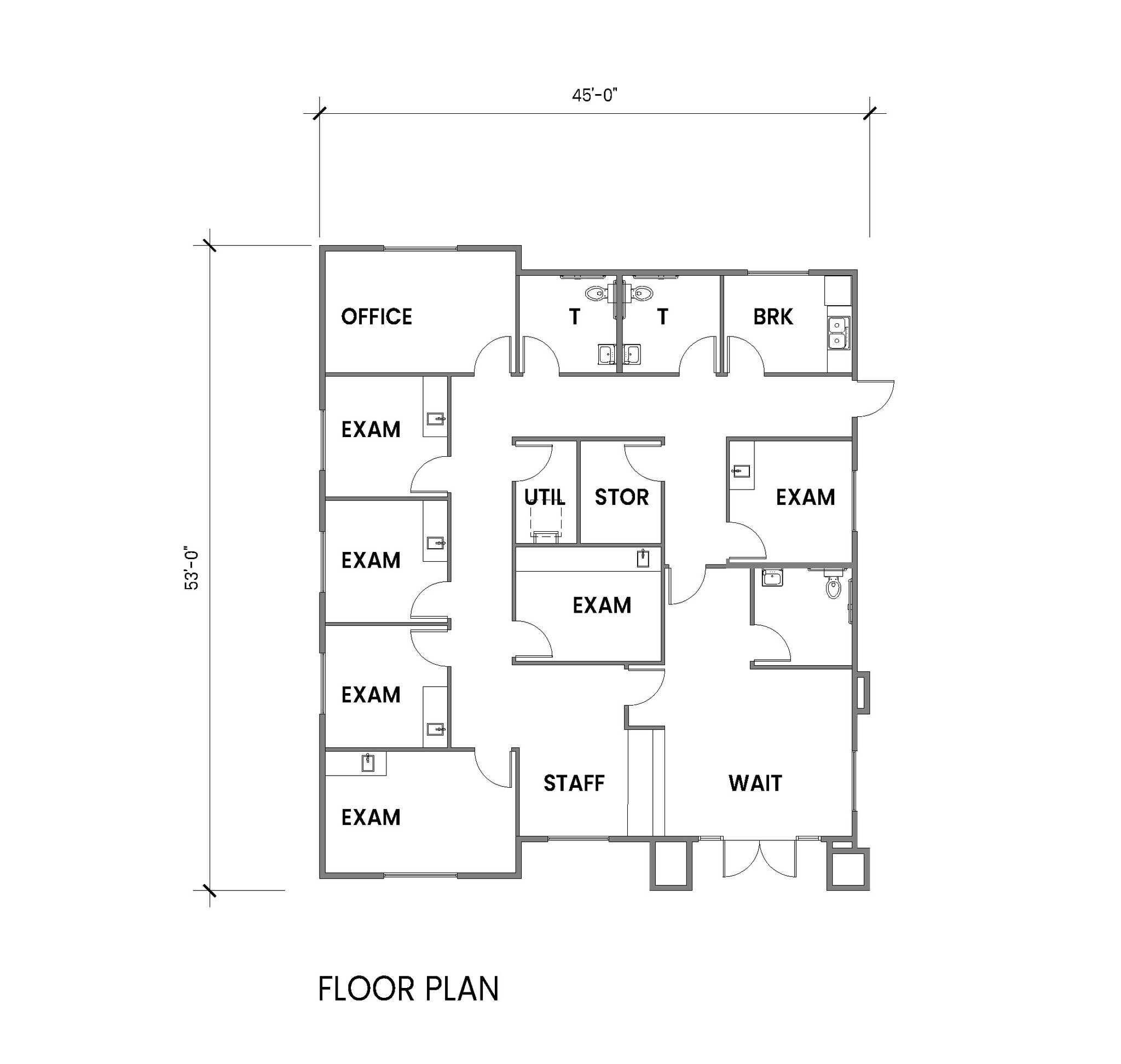 5145 Noble Ave, Visalia, CA à louer Plan d’étage– Image 1 sur 2