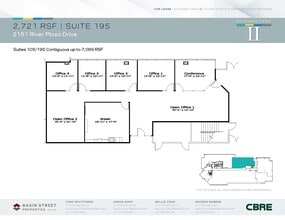 2150 River Plaza Dr, Sacramento, CA à louer Plan d’étage– Image 1 sur 2
