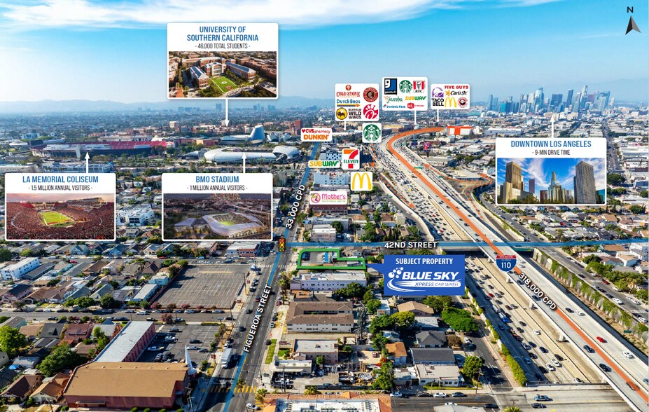 4200-4210 S Figueroa St, Los Angeles, CA à vendre - Photo de l’immeuble – Image 3 sur 5
