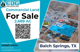 Plus de détails pour 2429 Hickory Tree Rd, Balch Springs, TX - Terrain à vendre