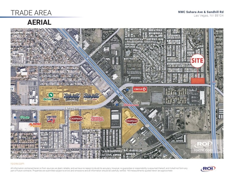 E Sahara Ave, Las Vegas, NV à louer - Aérien – Image 1 sur 2