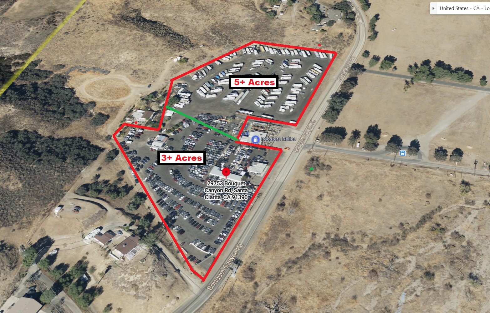 29753-29757 Bouquet Canyon Rd, Santa Clarita, CA à louer Aérien– Image 1 sur 7
