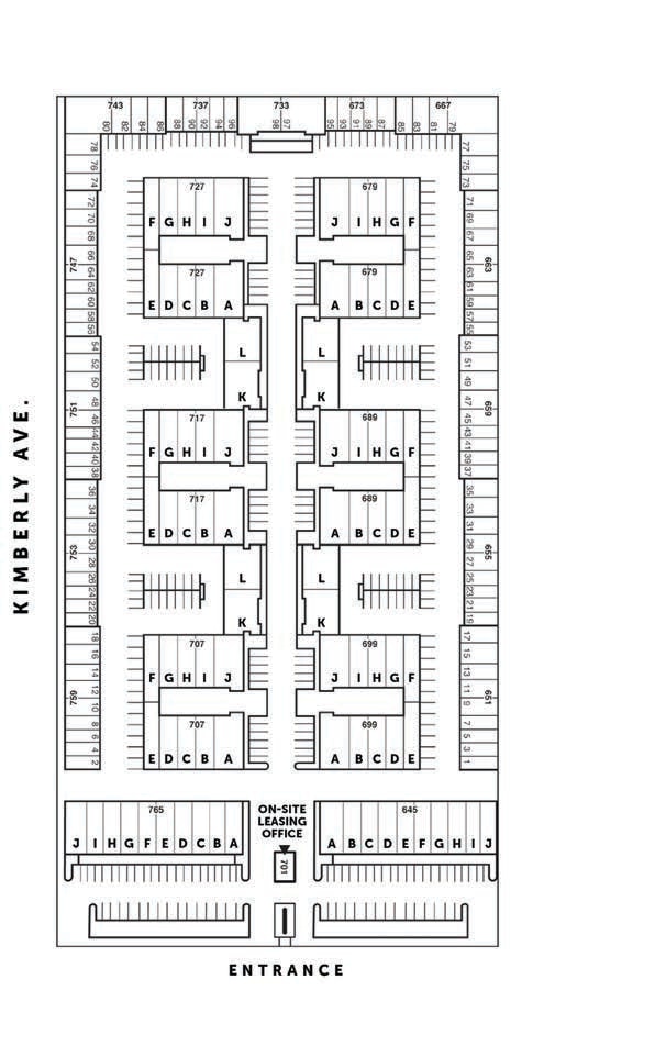 667-759 S State College Blvd, Fullerton, CA à louer Plan de site– Image 1 sur 2