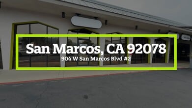 910 W San Marcos Blvd, San Marcos, CA à louer - Vidéo sur l’annonce professionnelle 