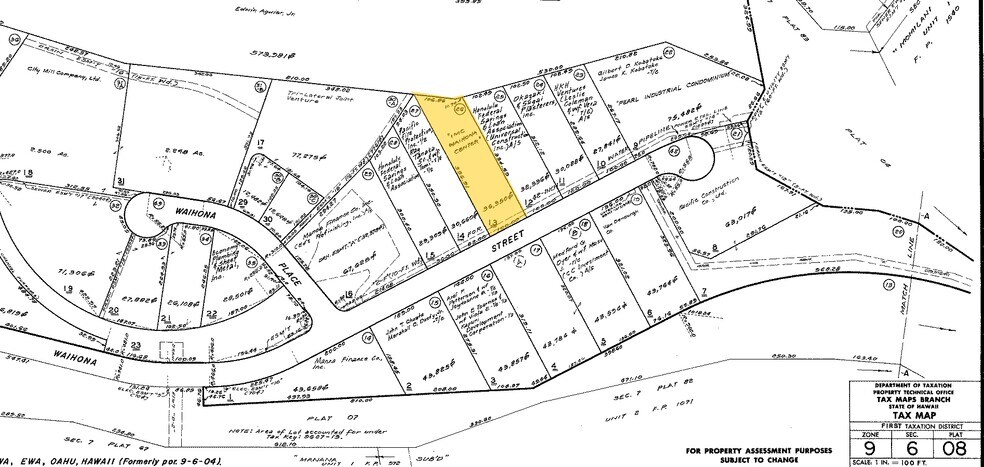 96-1362 Waihona St, Pearl City, HI à louer - Plan cadastral – Image 3 sur 16