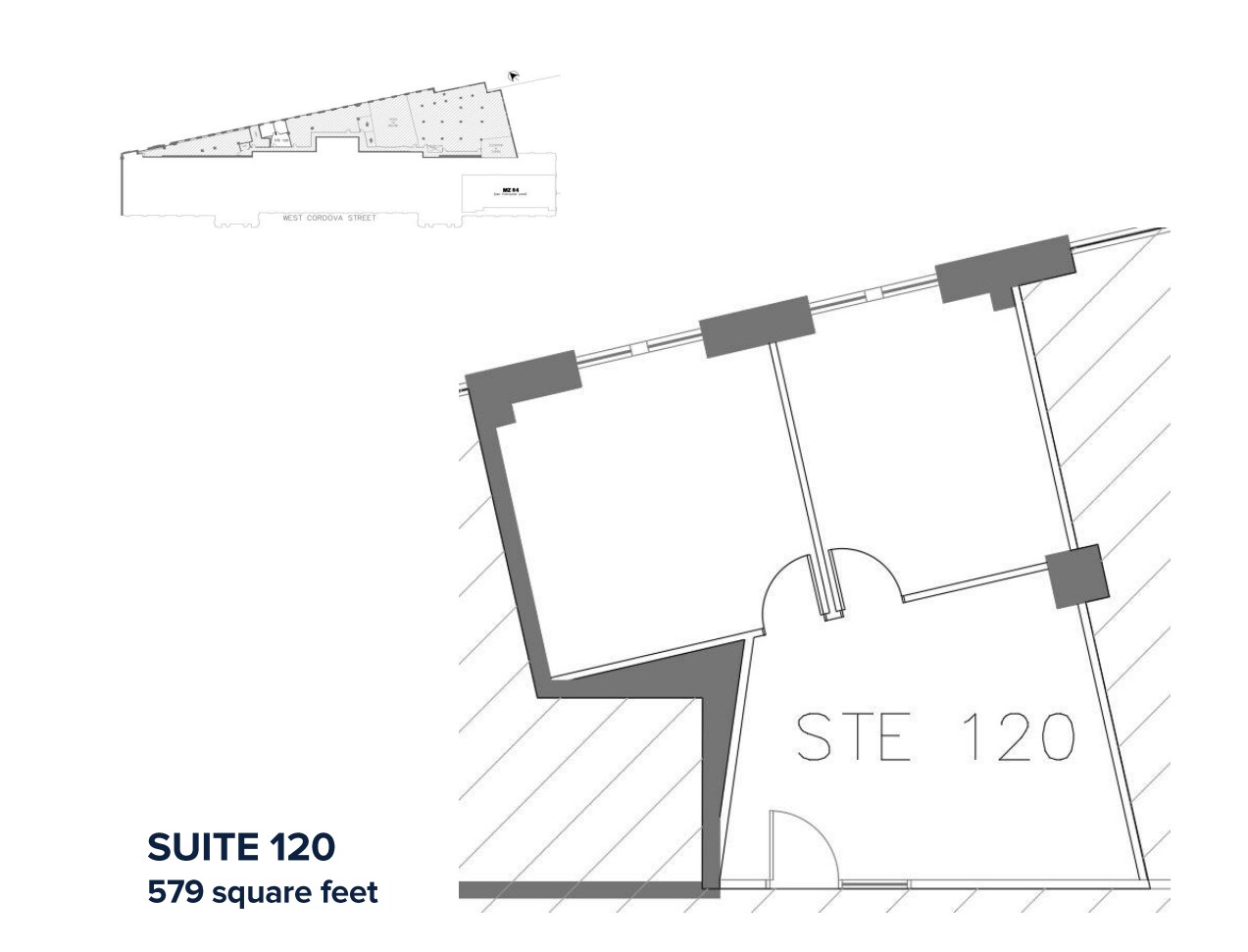 601 W Cordova St, Vancouver, BC à louer Plan d’étage– Image 1 sur 1