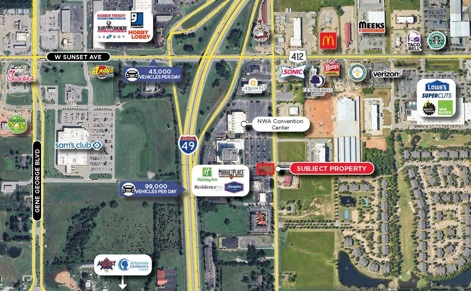 S 48th St, Springdale, AR à vendre - Aérien – Image 2 sur 2