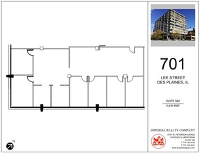 701 Lee St, Des Plaines, IL à louer Plan d’étage– Image 1 sur 5