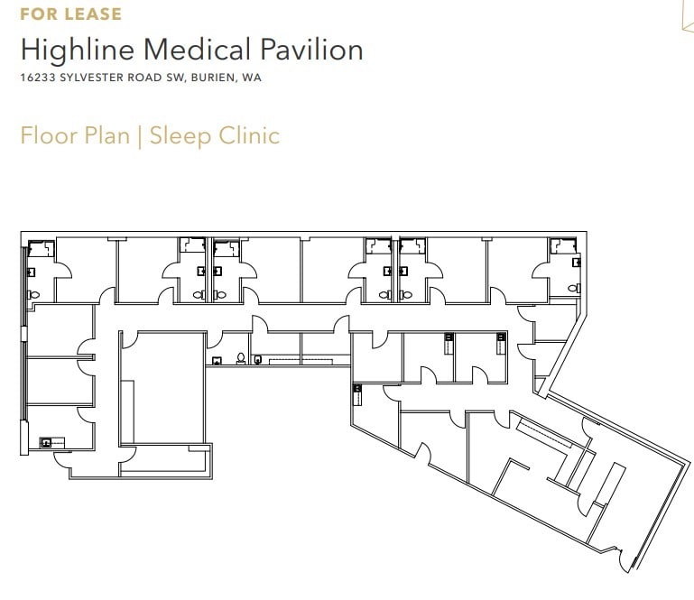 16069-16233 Sylvester Rd SW, Burien, WA à louer Plan d’étage– Image 1 sur 2