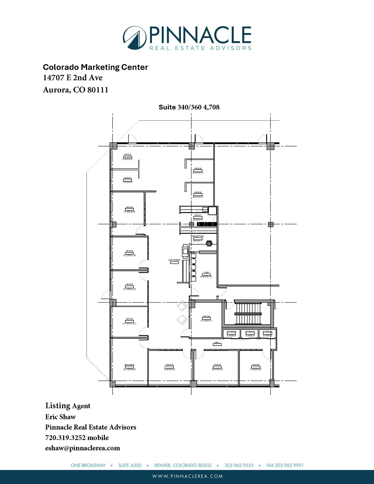14707 E 2nd Ave, Aurora, CO à louer Plan d’étage– Image 1 sur 1