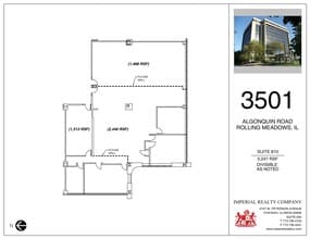 3501 Algonquin Rd, Rolling Meadows, IL à louer Plan de site– Image 1 sur 1
