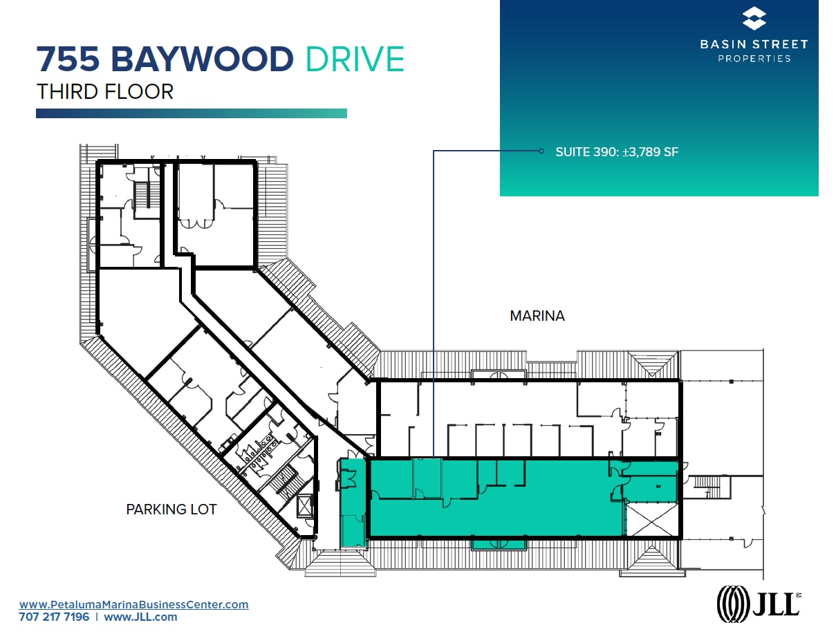 755-775 Baywood Dr, Petaluma, CA à louer Plan d’étage– Image 1 sur 1