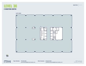 909 Fannin St, Houston, TX à louer Plan d’étage– Image 1 sur 11