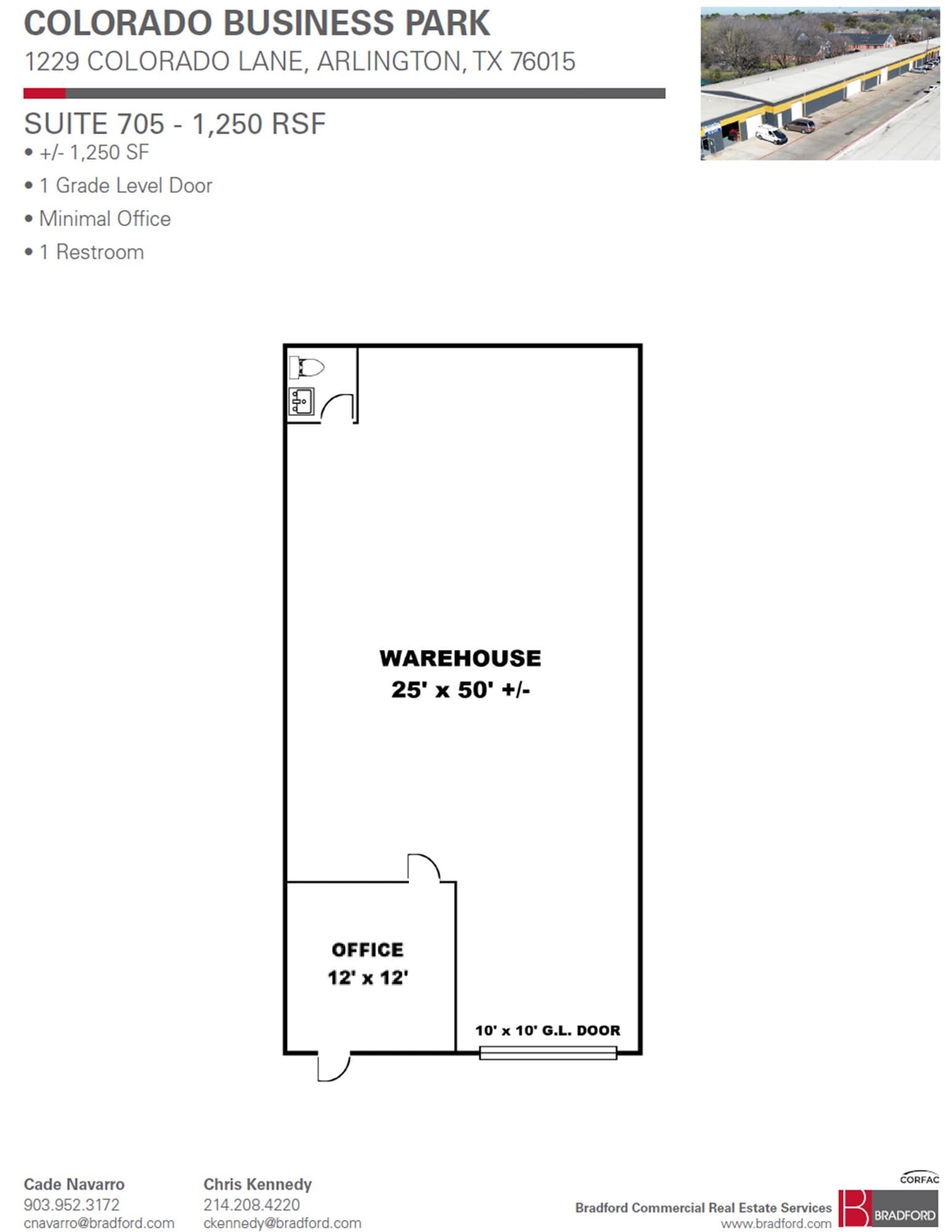 1229 Colorado Ln, Arlington, TX à louer Plan d’étage– Image 1 sur 1