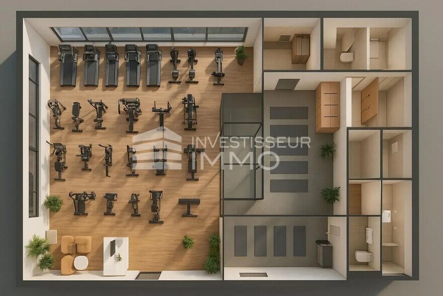 Local commercial dans Asnières-sur-Seine à louer - Plan d’étage – Image 3 sur 4