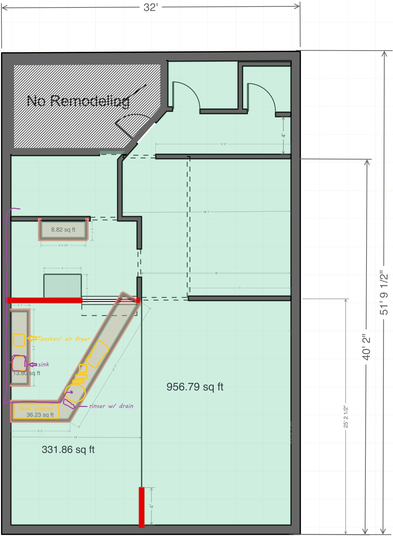 405 N McDonald St, McKinney, TX à louer Plan d’étage– Image 1 sur 1