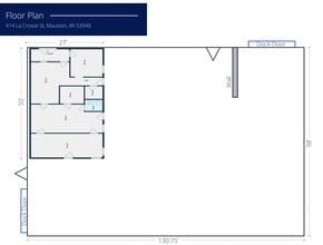 414 La Crosse St, Mauston, WI à louer Plan d’étage– Image 1 sur 2
