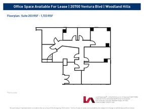 20700 Ventura Blvd, Woodland Hills, CA à louer Plan d’étage– Image 1 sur 1