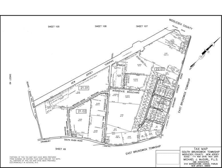 117 Interstate Blvd, South Brunswick, NJ à louer - Plan cadastral – Image 3 sur 12
