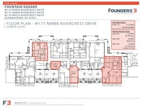 W177N9856-W178 N9912 Rivercrest Dr, Germantown, WI à louer Plan d’étage– Image 1 sur 1