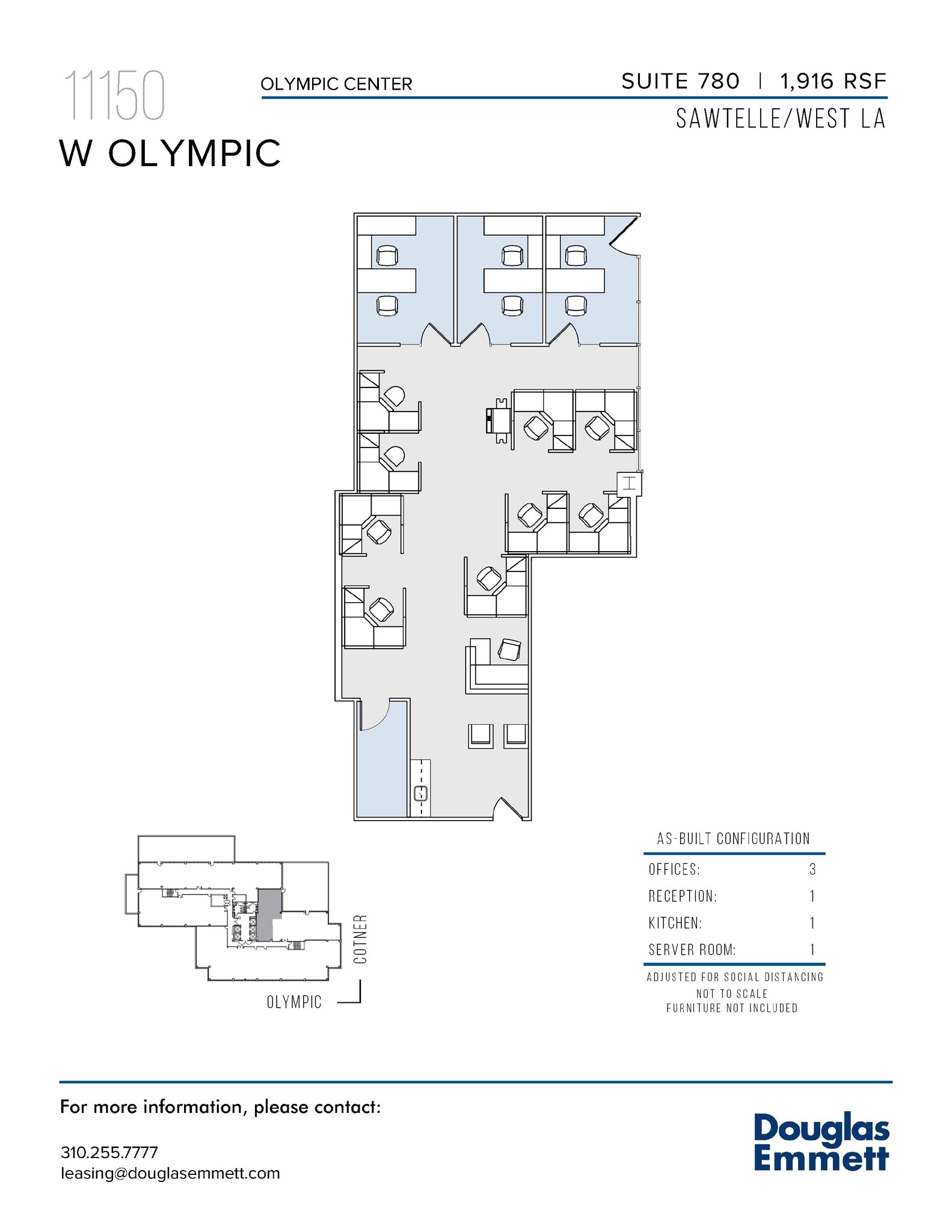 11150 W Olympic Blvd, Los Angeles, CA à louer Plan d’étage– Image 1 sur 1