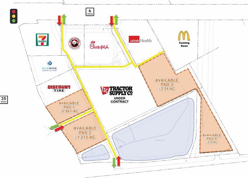 SEC HWY 6 at HWY 3, Alvin, TX à vendre - Plan de site – Image 1 sur 1