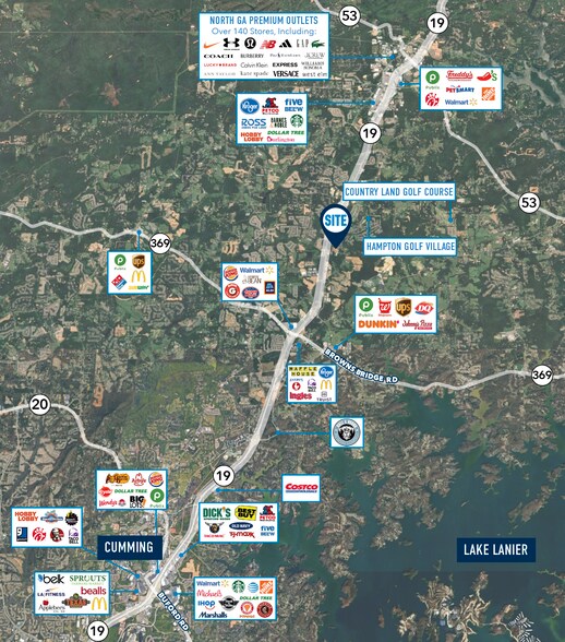 Bottoms Rd, Cumming, GA à louer - Aérien – Image 3 sur 6