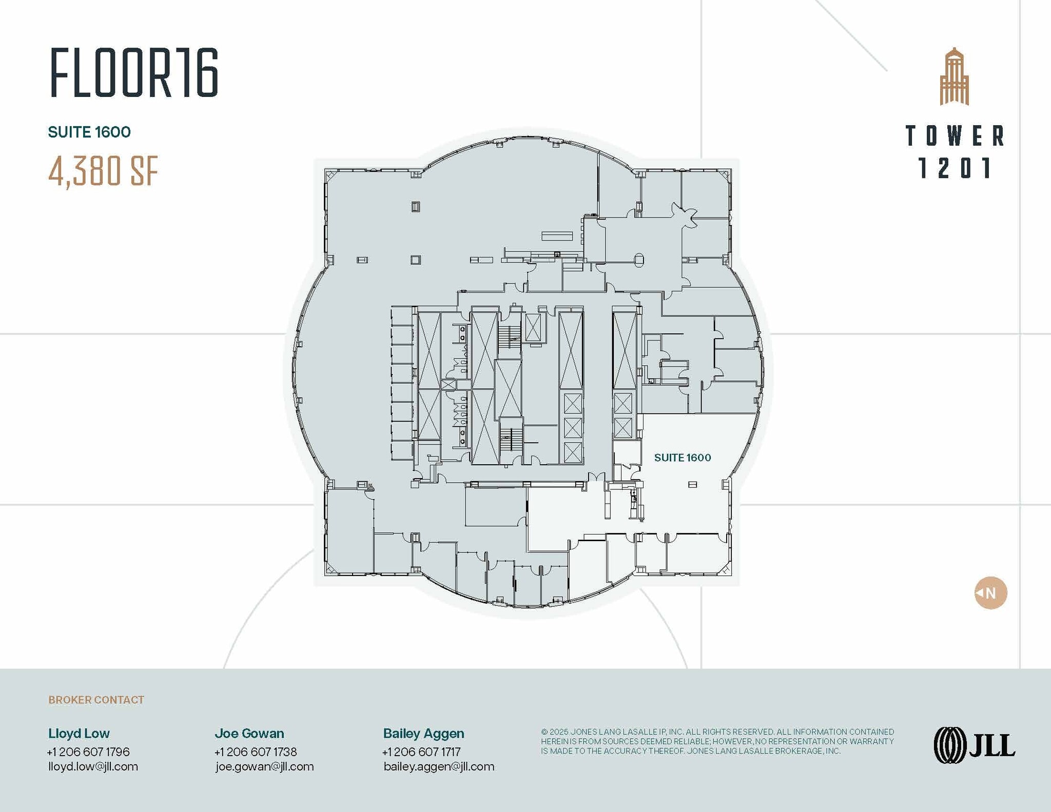 1201 3rd Ave, Seattle, WA à louer Plan d’étage– Image 1 sur 2