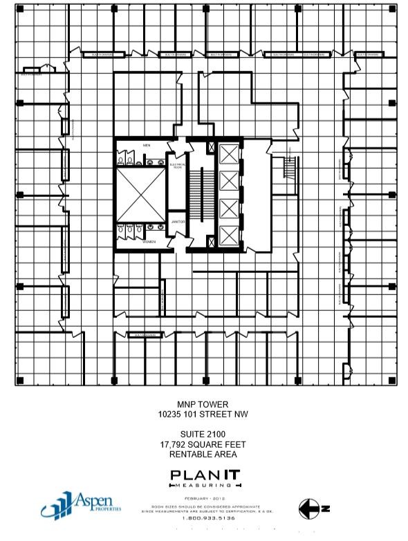 10235 101st St NW, Edmonton, AB à louer Plan d’étage– Image 1 sur 1