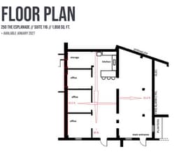 248-264 The Esplanade, Toronto, ON à louer Plan d’étage– Image 1 sur 1