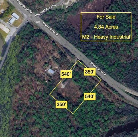 938 E Randolph Rd, Hopewell, VA à vendre - Aérien – Image 2 sur 2