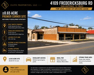 Plus de détails pour 4109 Fredericksburg Rd, San Antonio, TX - Local commercial à vendre