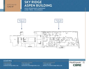 10535 Park Meadows Blvd, Lone Tree, CO à louer Plan d’étage– Image 2 sur 4