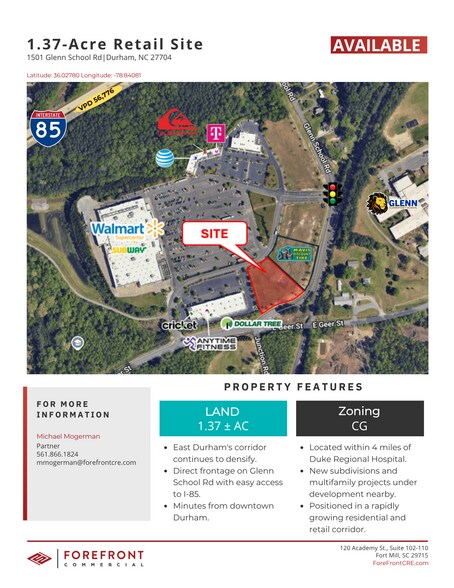 1501 Glenn School Rd, Durham, NC à vendre - Photo de l’immeuble – Image 2 sur 4