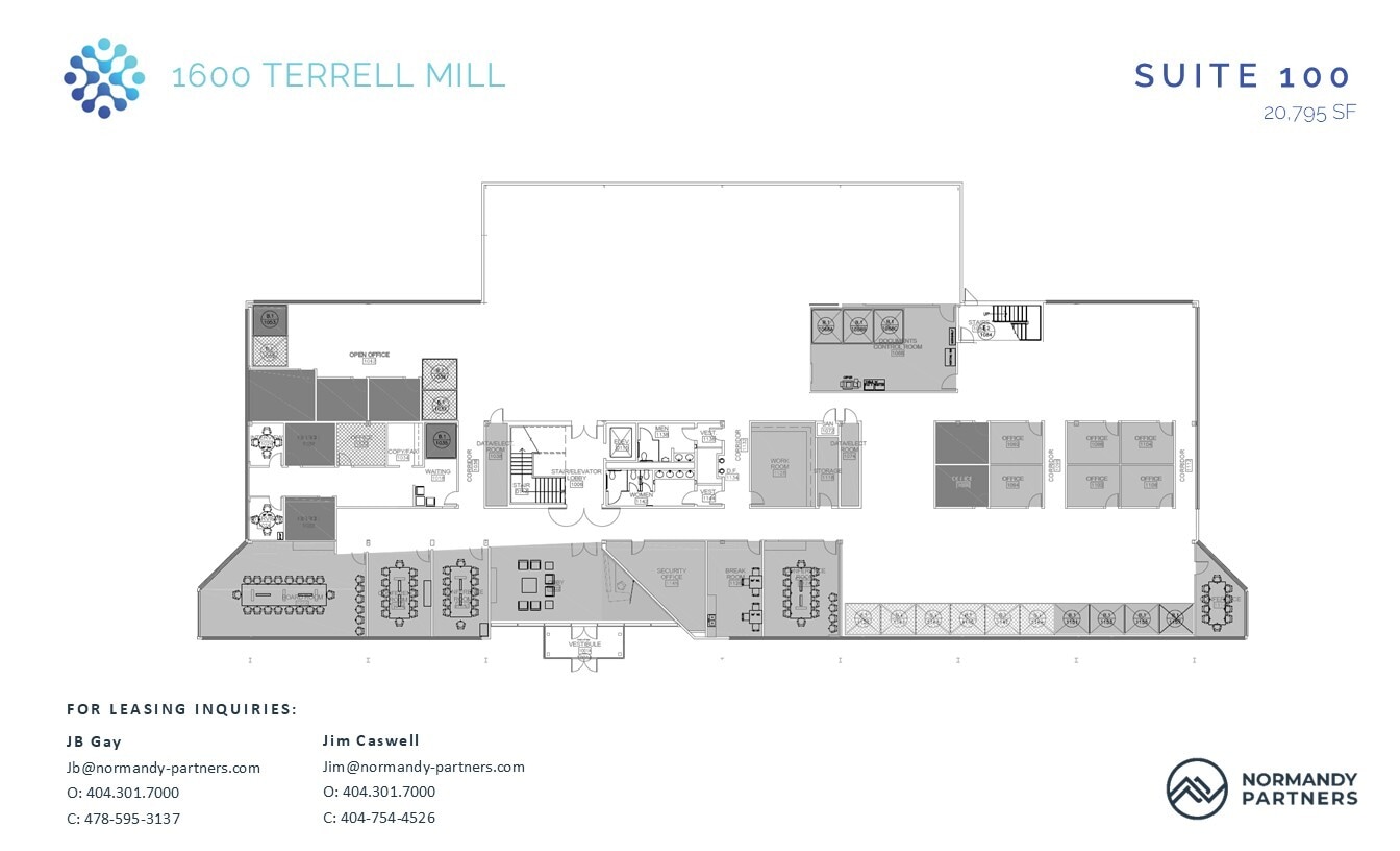 1600 Terrell Mill Rd SE, Marietta, GA à louer Plan d’étage– Image 1 sur 3