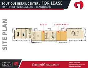 4850-4876 W 135th St, Leawood, KS à louer Plan de site– Image 2 sur 2