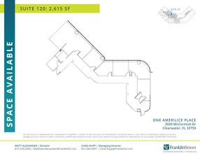 2600 McCormick Dr, Clearwater, FL à louer Plan d’étage– Image 1 sur 1